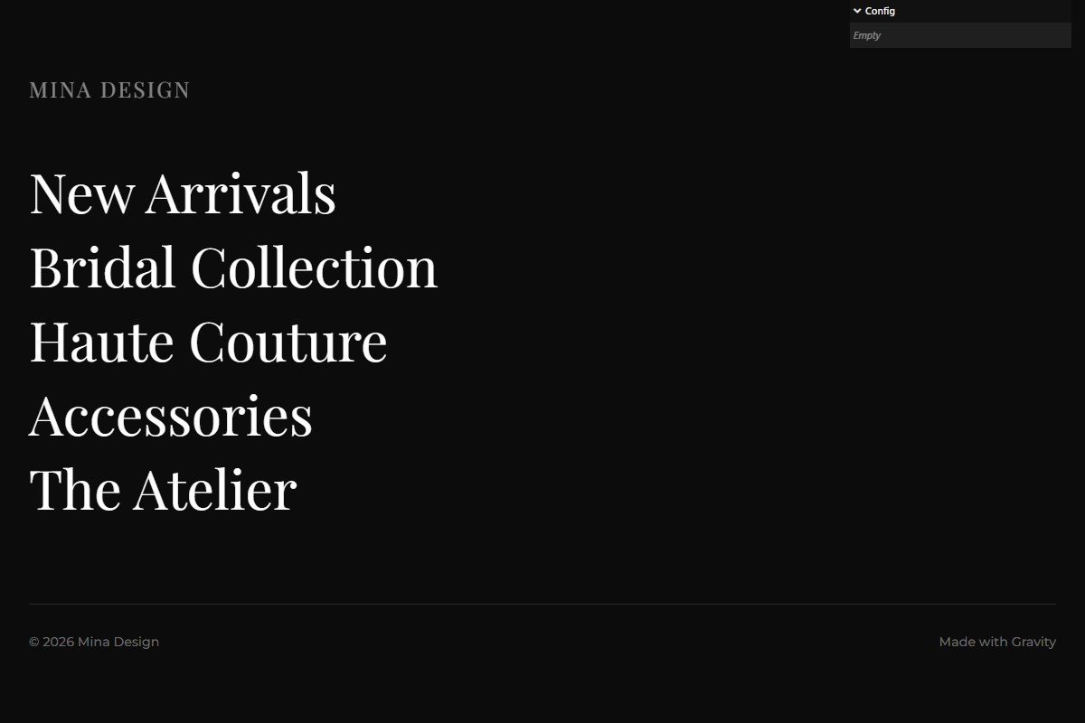 Cursor Reveal Footer Menu